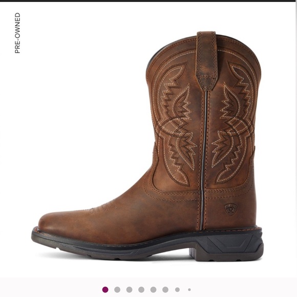 Ariat Distressed Brown Western Boots - Picture 1 of 13